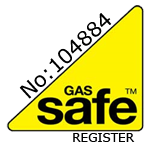 Gas Safe Register badge, registration 104884