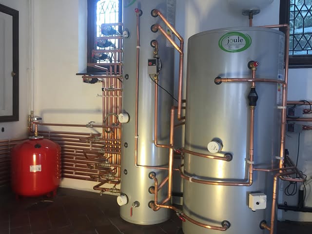 Twin cylinders with copper manifolds
